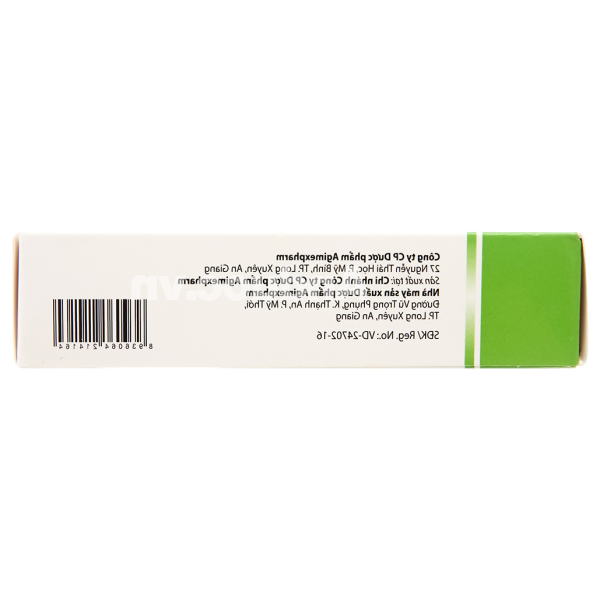 AgimDogyl trị nhiễm khuẩn răng miệng cấp tính, mạn tính hoặc tái phát (2 vỉ x 10 viên)