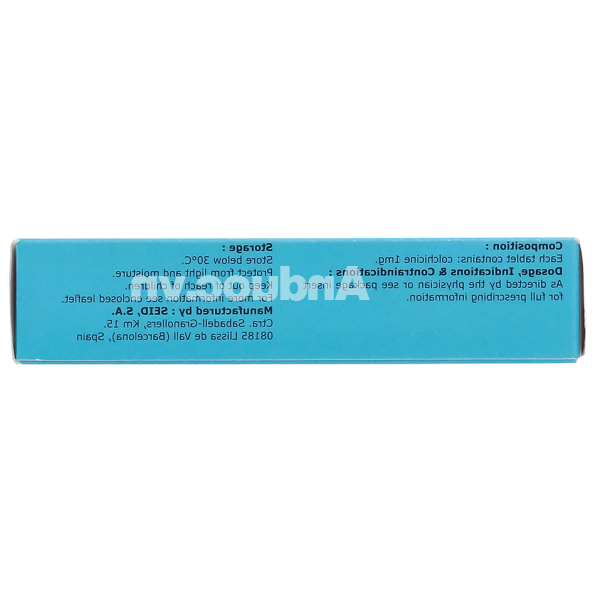 Colchicina Seid 1mg phòng và trị gout (2 vỉ x 20 viên)