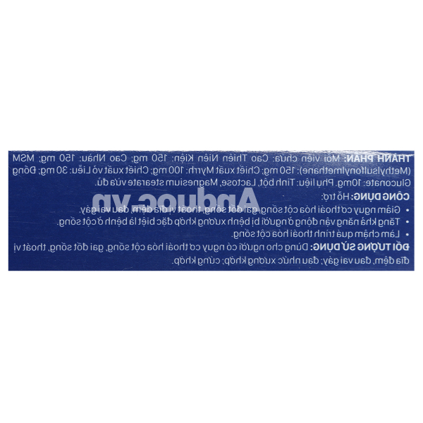 Viên xương khớp Vương Hoạt giảm nguy cơ thoái hóa cột sống, đau vai gáy hộp 20 viên