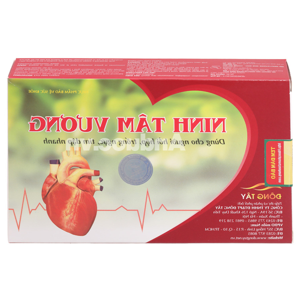 Ninh Tâm Vương giảm hồi hộp, trống ngực hộp 30 viên