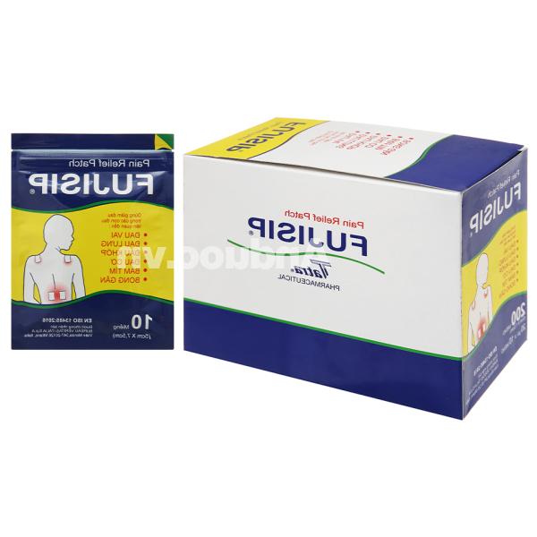 Miếng dán Fujisip Cool giảm đau cơ xương khớp (20 gói x 10 miếng)
