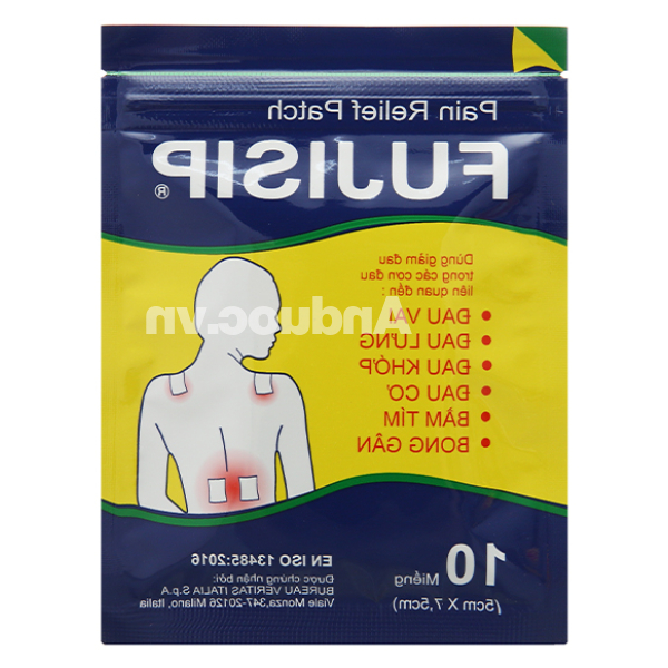 Miếng dán Fujisip Cool giảm đau cơ xương khớp (20 gói x 10 miếng)