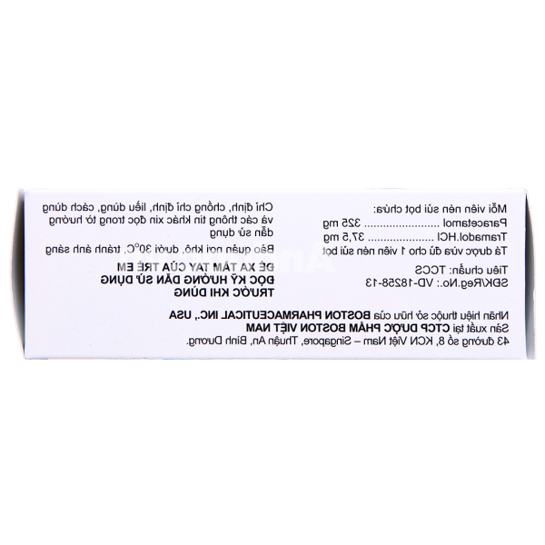 Viên sủi Effer- Bostacet trị các cơn đau trung bình đến nặng (5 vỉ x 4 viên)