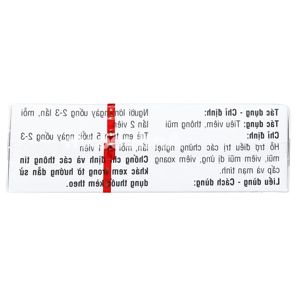 Thuốc Xoang Nhất Nhất trị viêm xoang, viêm mũi dị ứng (3 vỉ x 10 viên)