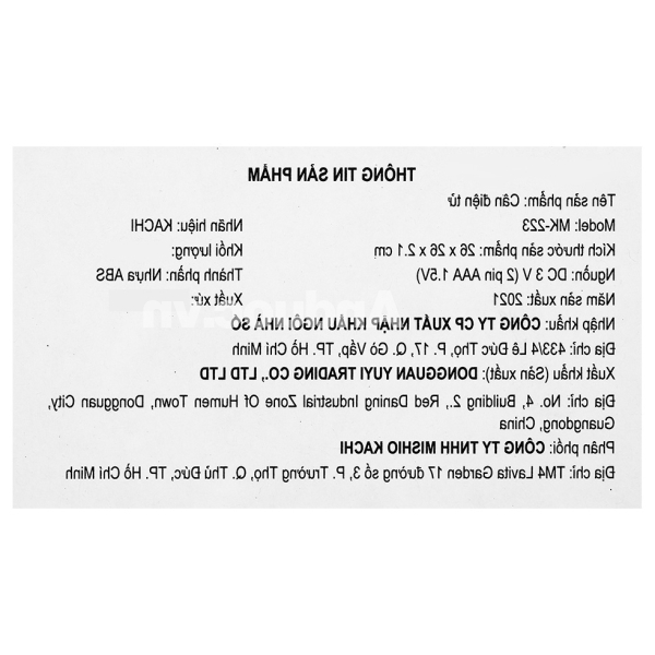 Cân sức khoẻ Kachi MK-223