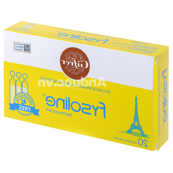 Nước muối sinh lý Fysoline Septinalsal vệ sinh mũi cho bé hộp 20 ống x 5ml