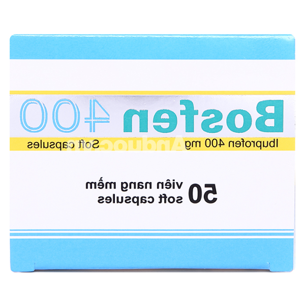 Bosfen 400 giảm đau, hạ sốt, kháng viêm 400mg (5 vỉ x 10 viên)