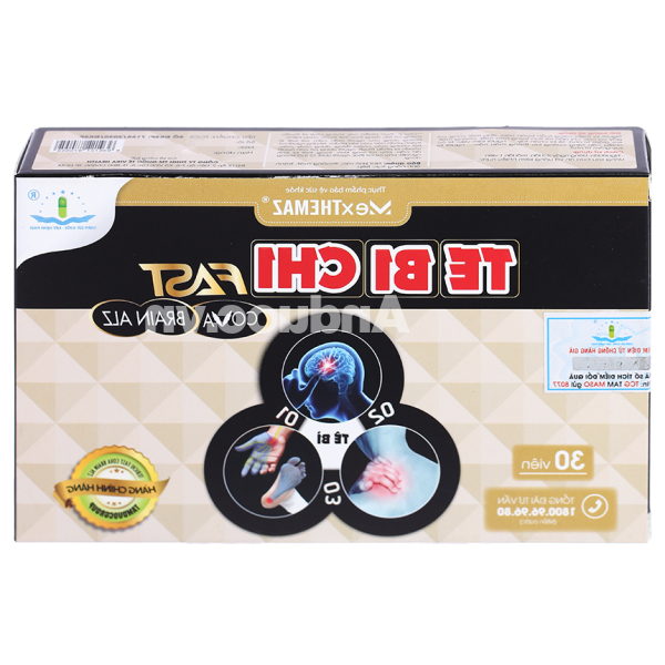 Tê Bì Chi Fast Cova Brain Alz tăng cường lưu thông khí huyết hộp 30 viên
