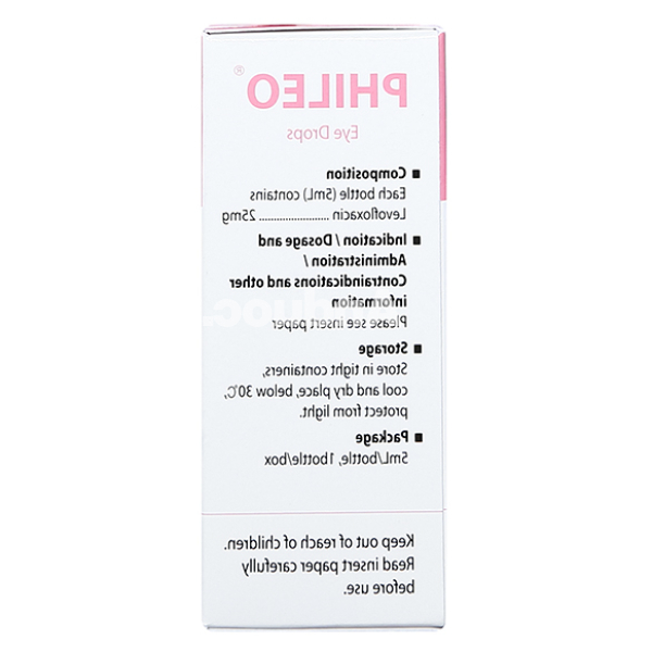 Dung dịch tra mắt Phileo trị nhiễm khuẩn mắt lọ 5ml