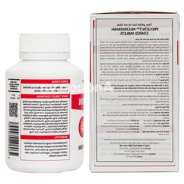 Progetic Multivitamin One-A-Day hỗ trợ tăng cường sức khỏe hộp 90 viên