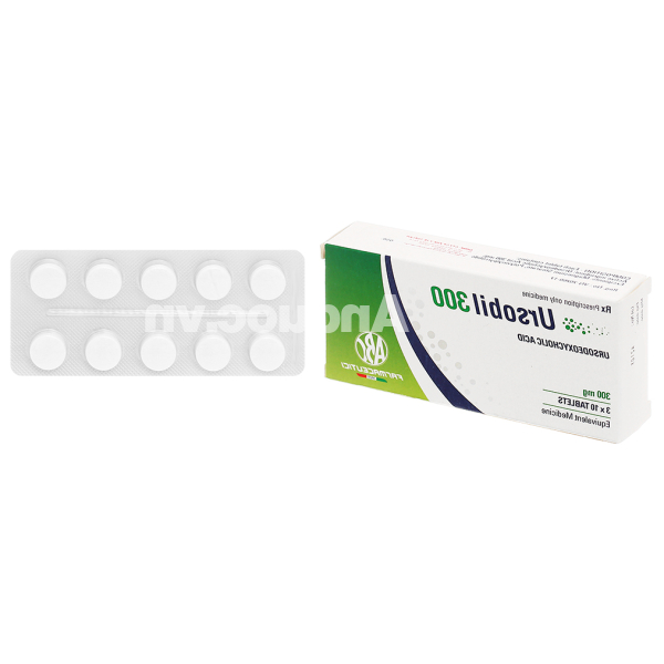Ursobil 300 hỗ trợ trị xơ gan mật nguyên phát (3 vỉ x 10 viên)