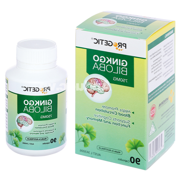 Progetic Ginkgo Biloba 750mg tăng cường lưu thông máu não chai 90 viên