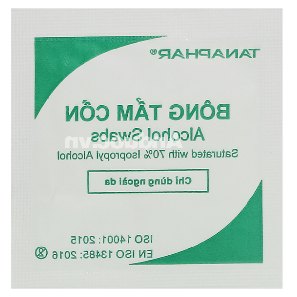 Bông tẩm cồn Tanaphar hộp 100 miếng