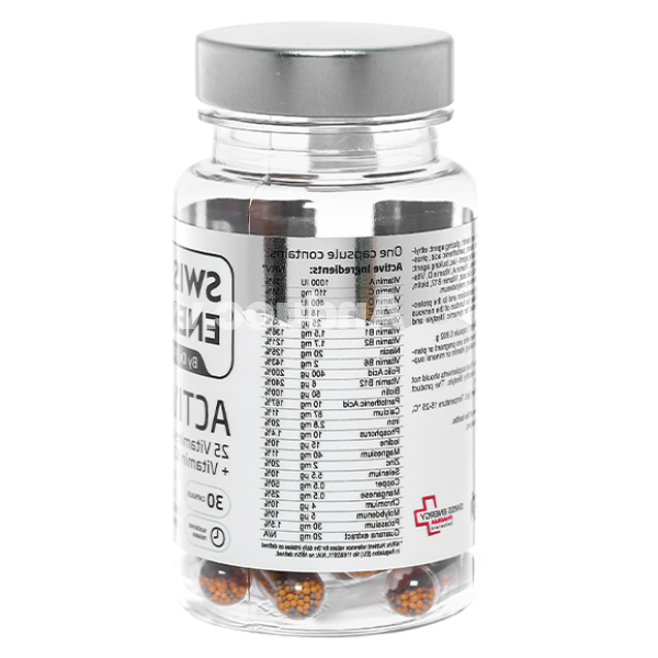 Viên nang Swiss Energy Active Life bổ sung vitamin và khoáng chất chai 30 viên