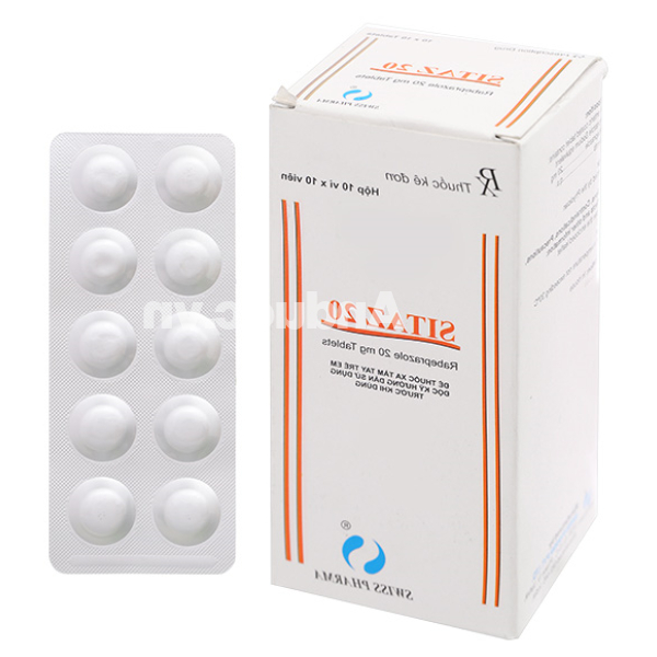Sitaz 20 trị trào ngược dạ dày, thực quản (10 vỉ x 10 viên)