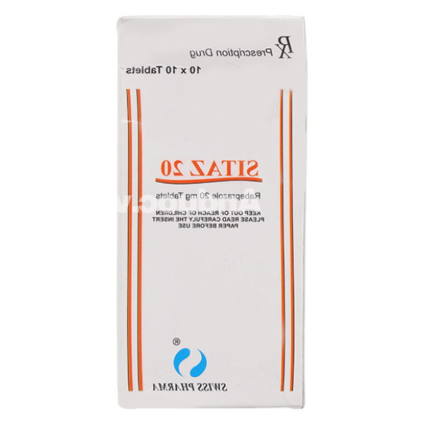 Sitaz 20 trị trào ngược dạ dày, thực quản (10 vỉ x 10 viên)