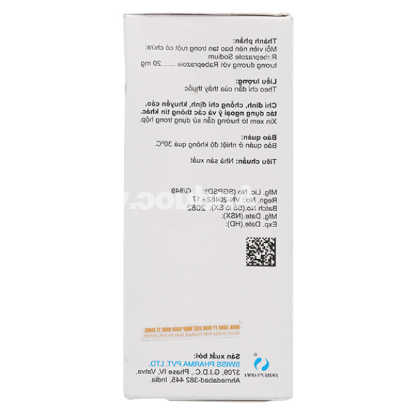 Sitaz 20 trị trào ngược dạ dày, thực quản (10 vỉ x 10 viên)