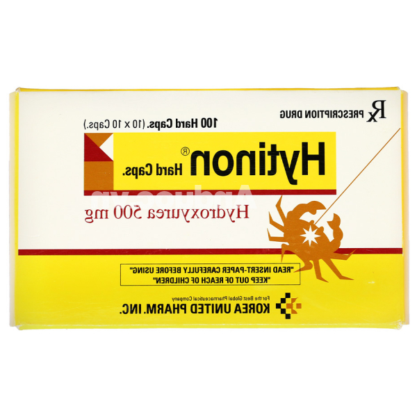Hytinon 500mg trị bệnh bạch cầu mạn tính dòng tủy (10 vỉ x 10 viên)
