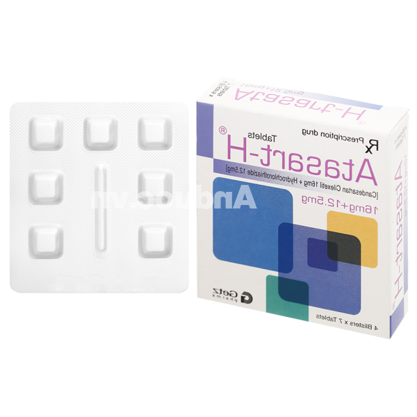 Atasart-H trị tăng huyết áp (4 vỉ x 7 viên)