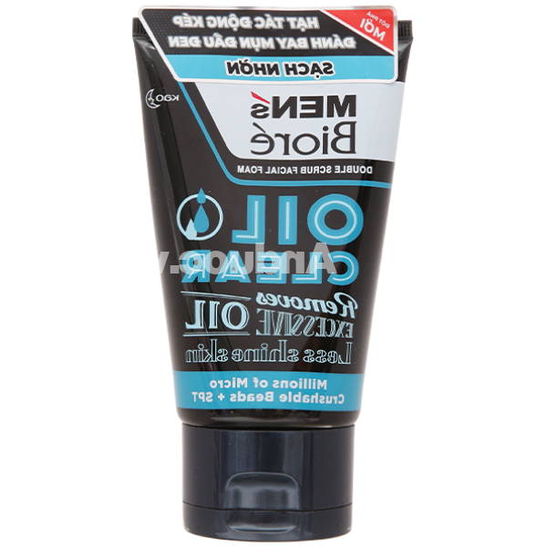 Sữa rửa mặt Men's Bioré sạch nhờn, ngăn dầu tuýp 100g