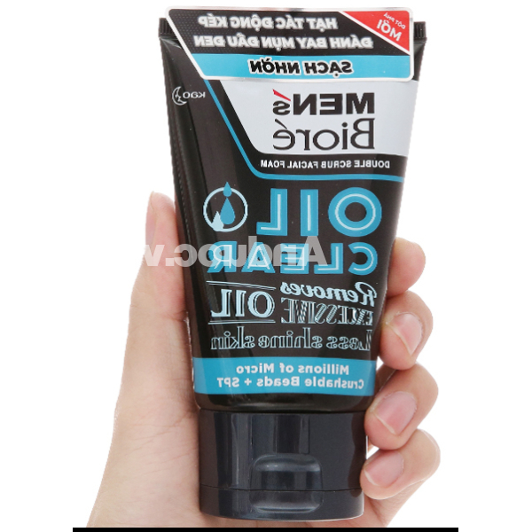 Sữa rửa mặt Men's Bioré sạch nhờn, ngăn dầu tuýp 100g