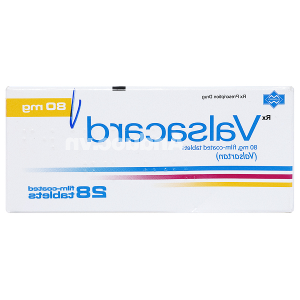 Valsacard 80mg trị tăng huyết áp, suy tim (4 vỉ x 7 viên)