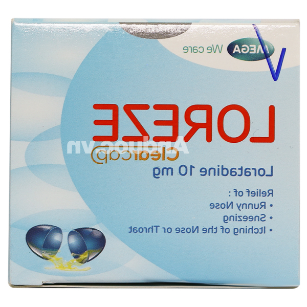 Loreze Clearcap 10mg trị viêm mũi dị ứng, mày đay (5 vỉ x 10 viên)
