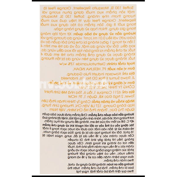 Xịt Soffell hương cam giúp xua muỗi cho trẻ chai 80ml