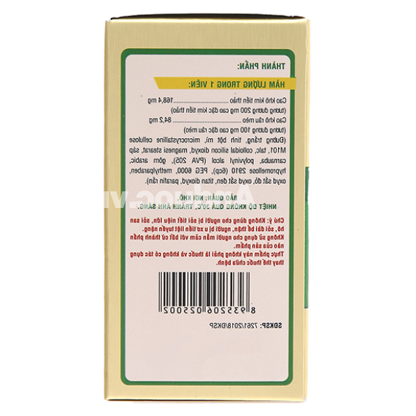 Kim Tiền Thảo Râu Mèo lợi tiểu, hỗ trợ bài tiết cặn sỏi chai 100 viên