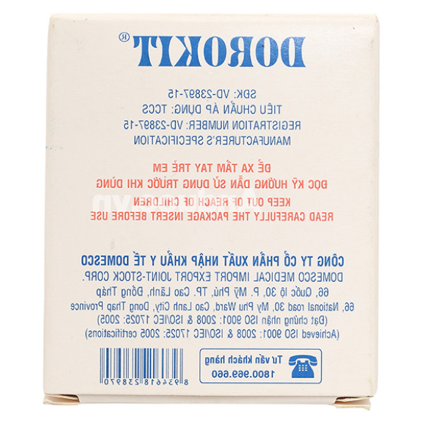 Dorokit trị viêm dạ dày mãn tính, loét dạ dày, tá tràng (1 vỉ x 6 viên)
