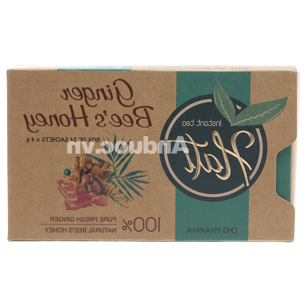 Trà gừng mật ong Hati hỗ trợ giải cảm hộp 24 gói x 4g