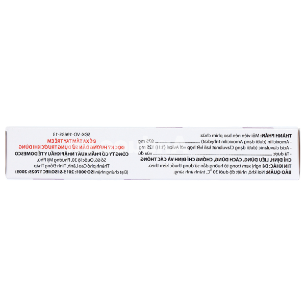 Ofmantine - Domesco 1g trị nhiễm khuẩn (2 vỉ x 7 viên)