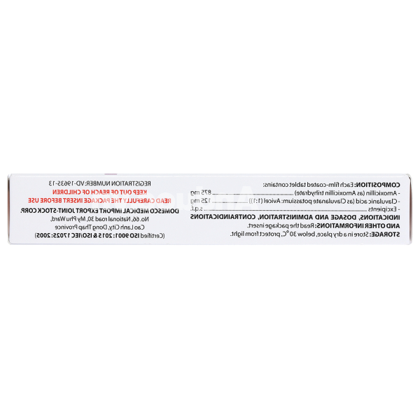 Ofmantine - Domesco 1g trị nhiễm khuẩn (2 vỉ x 7 viên)
