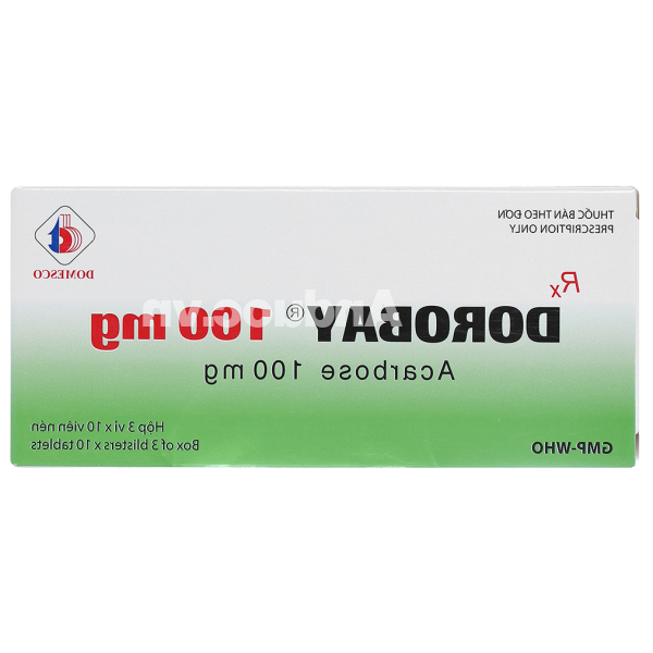 Dorobay 100mg trị đái tháo đường tuýp 2 (3 vỉ x 10 viên)