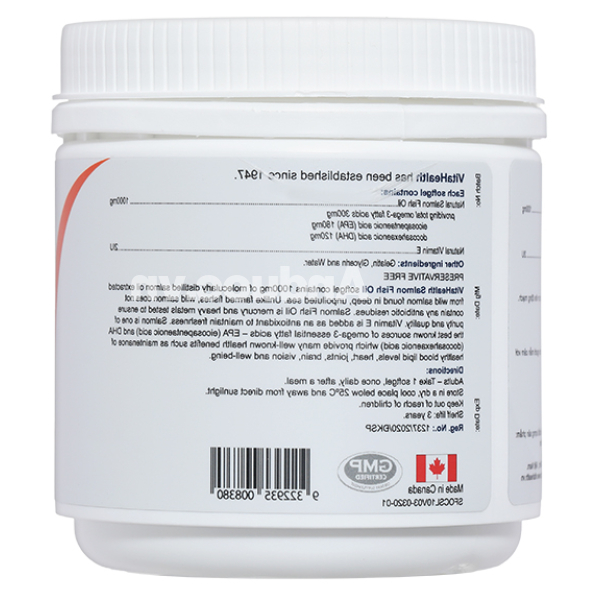 Dầu cá VitaHealth Salmon Fish Oil bổ mắt, ngừa xơ vữa động mạch hộp 100 viên