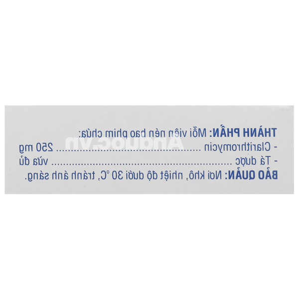 Enclacin 250mg trị nhiễm khuẩn (2 vỉ x 10 viên)