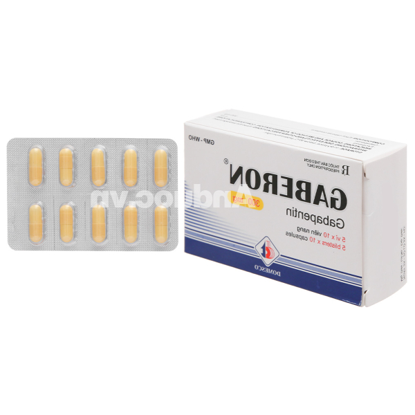 Gaberon 300mg hỗ trợ trị động kinh cục bộ (5 vỉ x 10 viên)