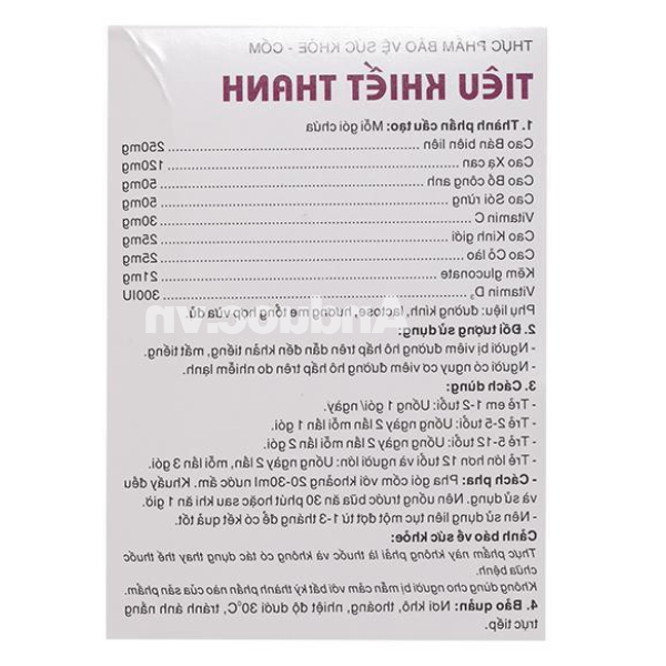 Cốm Tiêu Khiết Thanh giảm ho, tiêu đờm hộp 15 gói