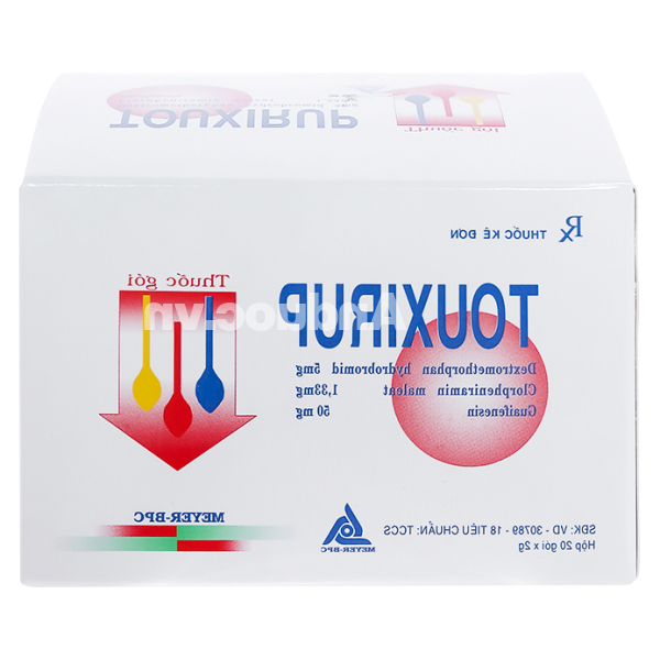 Thuốc bột Touxirup trị ho khan, ho do kích ứng (20 gói x 2g)