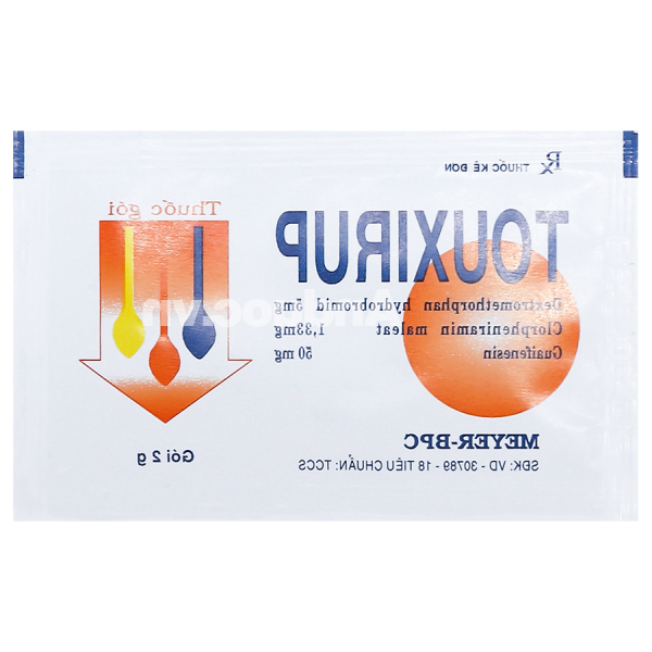 Thuốc bột Touxirup trị ho khan, ho do kích ứng (20 gói x 2g)