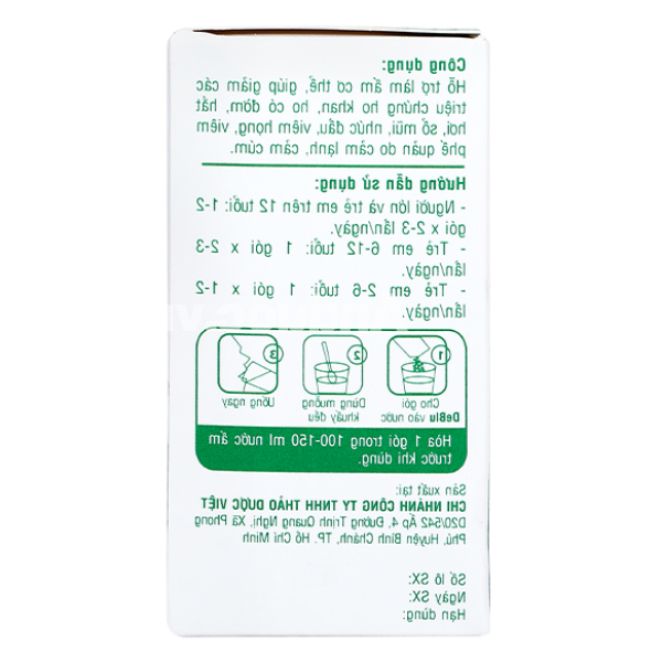 Bột DeBlu hỗ trợ giảm ho, làm ấm cơ thể hộp 10 gói x 7g