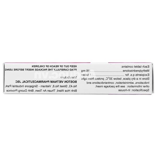 Methylboston 16 thuốc kháng viêm (3 vỉ x 10 viên)