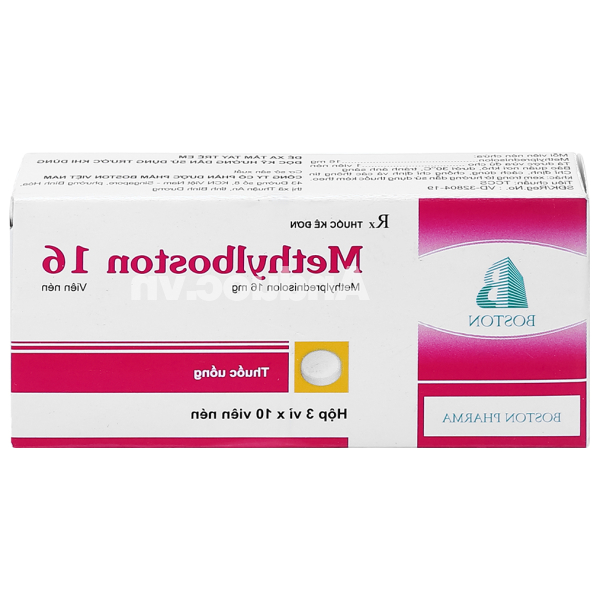 Methylboston 16 thuốc kháng viêm (3 vỉ x 10 viên)