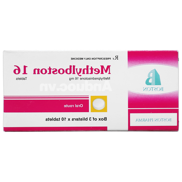 Methylboston 16 thuốc kháng viêm (3 vỉ x 10 viên)