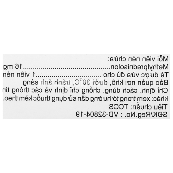 Methylboston 16 thuốc kháng viêm (3 vỉ x 10 viên)