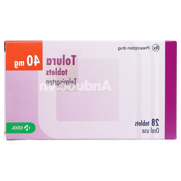 Tolura 40mg trị tăng huyết áp (4 vỉ x 7 viên)