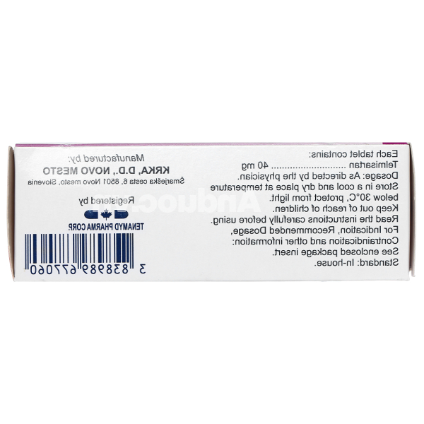 Tolura 40mg trị tăng huyết áp (4 vỉ x 7 viên)