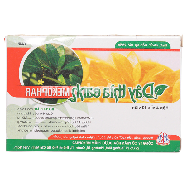 Viên uống dây thìa canh Mekophar ổn định đường huyết hộp 40 viên