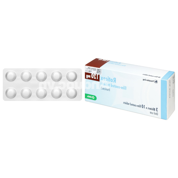 Roticox 120mg giảm đau, kháng viêm xương khớp (3 vỉ x 10 viên)