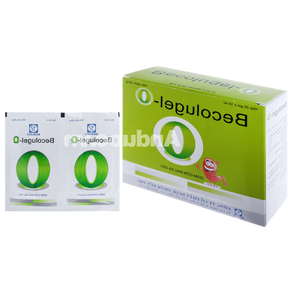 Hỗn dịch uống Becolugel-O giảm đau do viêm loét dạ dày, tá tràng (20 gói x 10ml)